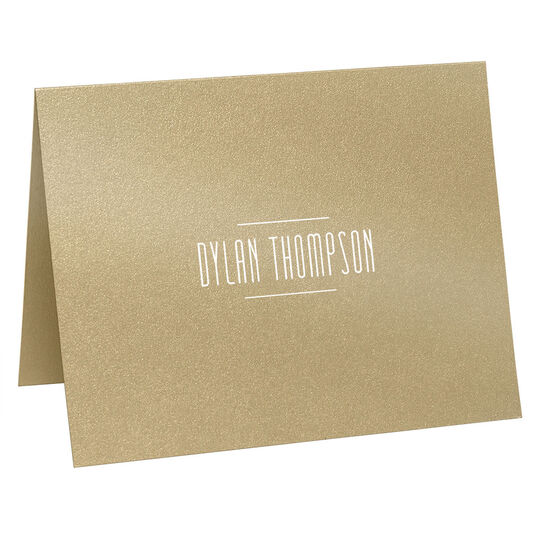 Lane Folded Shimmer Note Cards